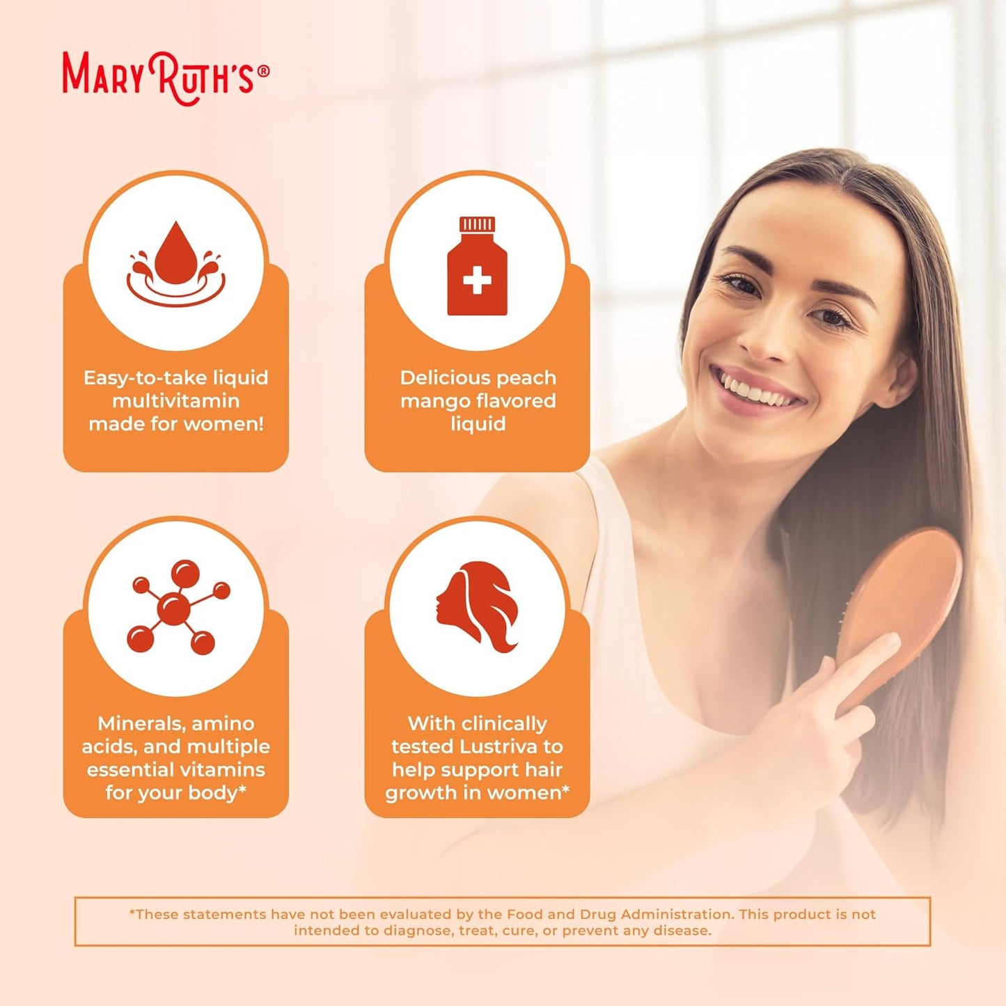 MaryRuth Organics Liquid Multivitamin+Hair Growth